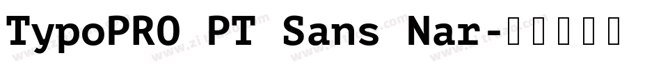 TypoPRO PT Sans Nar字体转换
